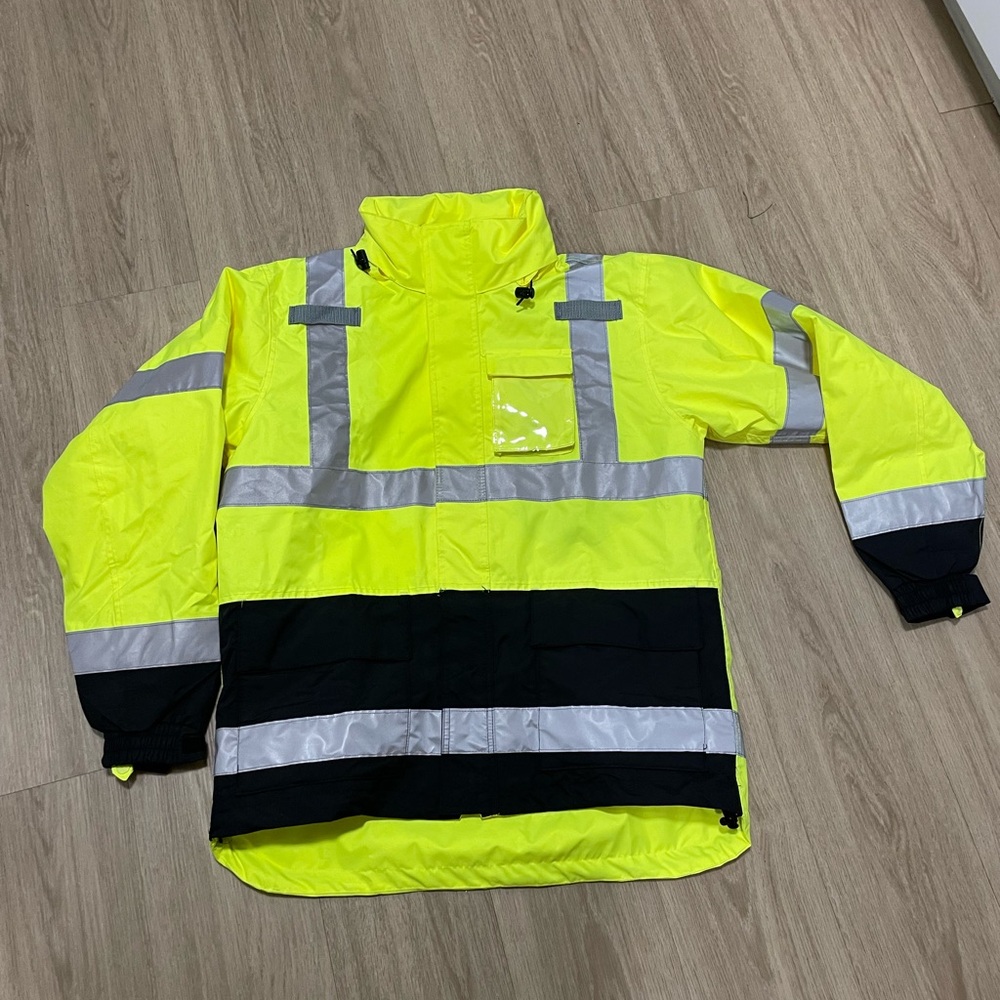 High-Visibility Yellow and Black Jacket